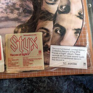 Styx "Pieces of Eight" limited edition collectors record album. No. 018706